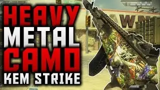 COD Ghosts: HEAVY METAL CAMO KEM STRIKE! (New Micro DLC HEAVY METAL Camo KEM Strike Gameplay)