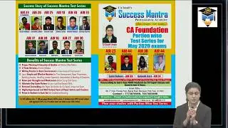 Portion wise Test Series & Free Video Lectures of CA Foundation