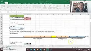 17. EJERCICIOS LIQUIDACIÓN HORAS EXTRAS Y RECARGOS