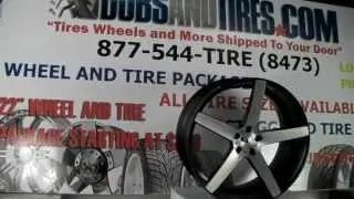 www.DUBSandTIRES.com XO Miami Wheels Machined Black 22 Inch Concaved Luxury rims by XO Wheels