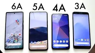Google Pixel 6A Vs Google Pixel 5A Vs Google Pixel 4A Vs Google Pixel 3A! (Comparison) (Review)
