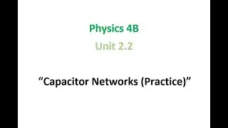 Capacitor Network Practice Problem