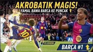 Gol Akrobatik Lamine Yamal Jadi Penentu! Barcelona Kembali Bertengger di Puncak