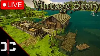 🔴Vintage Story - DAY 2 Exploring This Minecraft Hytale Survival Type Game