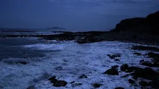 Fall Asleep In 3 Minutes With Ocean Waves Sounds At Night - High Quality Stereo Sounds