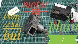 Chế máy hút bụi bằng motor 775 - phần 1