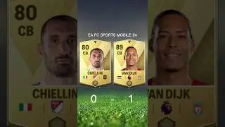 CHIELLINI VS VAN DIJK FIFA MOBILE COMPARISON #fcmobile24 #chiellini #vandijk #fifamobile #shorts