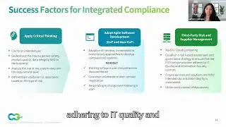 Success factors for integrated compliance