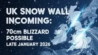 UK Snow Wall Incoming: 70 cm Blizzard Possible Late January 2026#UKWeather #BlizzardAlert