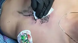 REAL TIME STERNUM TATTOO