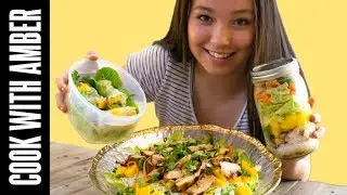 Transform Dinner into School Lunch! Mango Chicken & Avocado Salad w/ Cilantro Lime Dressing