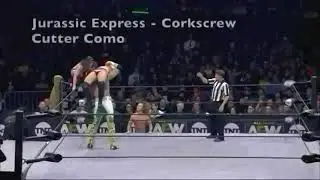 AEW Finisher : Jurassic Express - (plus) Jungle Boy, Luchasaurus & Marko Stunt Finisher,,,