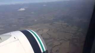 Time Lapse into MCI from SEA. Alaska Airlines.