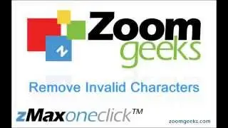 Remove Invalid Characters