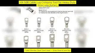 Hx-50B Cable Lug Crimping Tool For Heavy Duty Wire Lugs,Battery