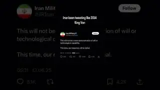 Iran been tweeting like king von