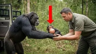 A Sick Baby Chimp Was Dying &mdash; Until His Father Asked Humans for Help