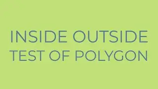 INSIDE OUTSIDE TEST OF POLYGON IN COMPUTER GRAPHICS EXPLAINED IN EASY WAY