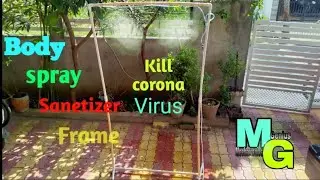 How to make body spray sanetizer frame DIY with high pressure nozzle at home