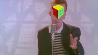 Playing rick roll on my Rubik's Cube