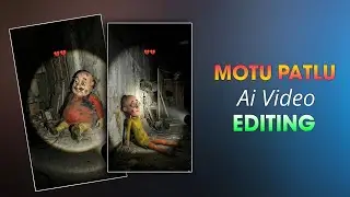 Instagram Trending Motu Patlu Ai Video Editing | Old Cartoon Character Horror Torch Ai Video Editing
