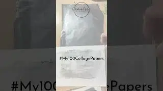 Making an aluminum-foil magazine-image transfer on tissue paper colorfast #My100CollagePapers Day 85