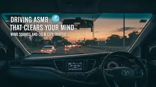 Driving ASMR That Clears Your Mind  Wind Sounds and Calm City Traffic