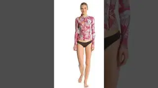 Billabong Women's 1mm Sangria Surf Capsule Peeky Front Zip Wetsuit Jacket | SwimOutlet.com