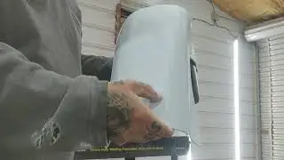 Block sanding the front fender pt 1 #bodywork 