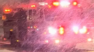 *Snowy Response* Baltimore County Fire Department Engine 13 Responding to a Medical 01/15/24