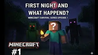 First Night in Minecraft 😨 | What Happened? | Survival Series EP 1