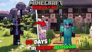 I Survived 50 Days in Cherry Blossom Biome Only World in Minecraft hardcore (Hindi)