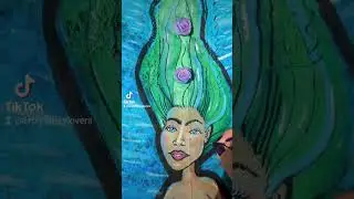 Year of the Mermaid layer after layer Mixed Media Artist Apron Artsy Fartsy Stacy Nicolle