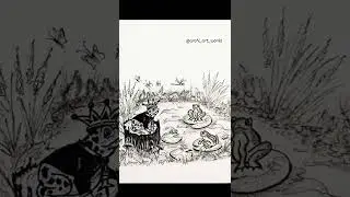 Frog drawing-inktober52-pencil-easy -simple-stepbystep-collage -sketch-subscribe-@archi_art_works YT