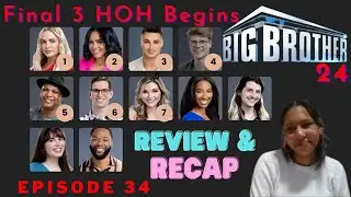 Big Brother 24   The Final Three Begin Final HOH Comp   Episode 34 YT