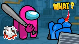 CUP SONG the BEST MOMENT with Pretty GIRLS in AMONG US - HIDE & SEEK - animation