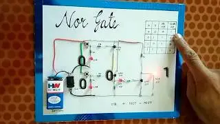 Working of nor gate using transistor, science project for class +2 physics, class 10, not or