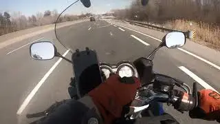 Первый выезд. Suzuki bandit 650.