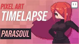 Parasoul (Skullgirls) - Pixel art Timelapse - Aseprite