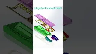 Integrated Composite Mold | Designed In SolidWorks