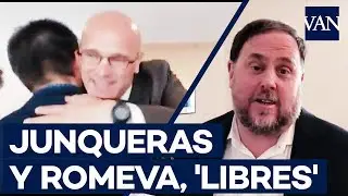 Junqueras pide el voto y Romeva emocionado