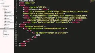 AngularJS Приложение "Phonebook" Ч. 1
