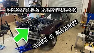 The 70 Fastback gets a heart! (1970 Mustang engine install)