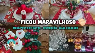 Chocada com o resultado!!! Mesa posta de Natal | inspiração | qual escolher 🙏🏻