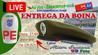 LIVE 44 - ENTREGA DA BOINA 6BPE #AiltonSantana #exercito #servi&ccedil;omilitar #military #soldado