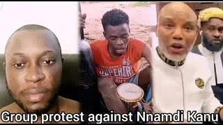 Man c4ught for stealing in Edo State and Nameless Igbo group protest against Nnamdi Kanu release