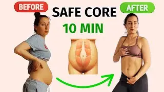 10-Minute Diastasis Recti Workout for Beginners | Safe Postpartum Core || Szilvia T. L.