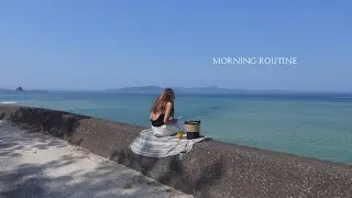 Morning routine to go the sea