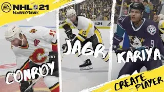 NHL 21 | Craig Conroy, Jaromir Jagr and Paul Kariya (Create Player) [Gameplay]