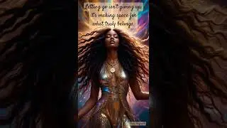 Think of letting go as making space for what belongs. #fiercefragments #fiercefemininity #motivation